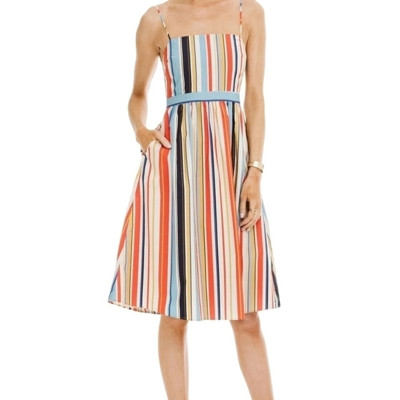 ASTR The Label Striped Multi Color Apron Dress - Picture 4 of 11